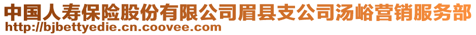 中國人壽保險股份有限公司眉縣支公司湯峪營銷服務部