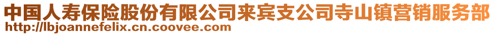 中國人壽保險股份有限公司來賓支公司寺山鎮(zhèn)營銷服務(wù)部