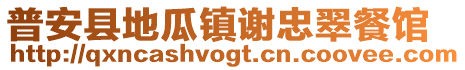普安縣地瓜鎮(zhèn)謝忠翠餐館