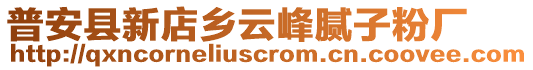 普安县新店乡云峰腻子粉厂