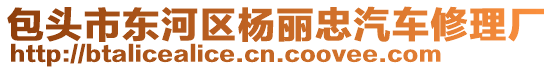 包頭市東河區(qū)楊麗忠汽車修理廠