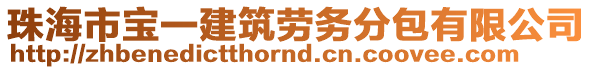 珠海市寶一建筑勞務(wù)分包有限公司