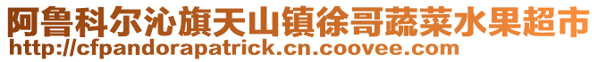 阿魯科爾沁旗天山鎮(zhèn)徐哥蔬菜水果超市