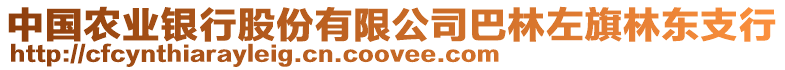 中國(guó)農(nóng)業(yè)銀行股份有限公司巴林左旗林東支行