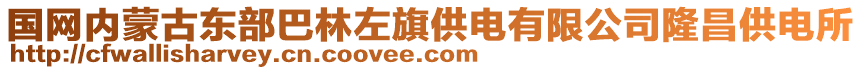 國網(wǎng)內(nèi)蒙古東部巴林左旗供電有限公司隆昌供電所