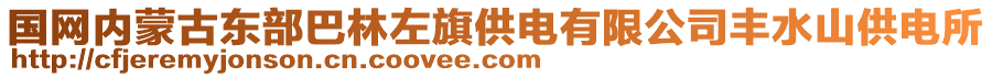 國網(wǎng)內(nèi)蒙古東部巴林左旗供電有限公司豐水山供電所