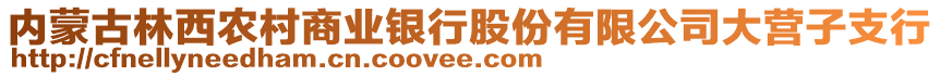 內(nèi)蒙古林西農(nóng)村商業(yè)銀行股份有限公司大營子支行