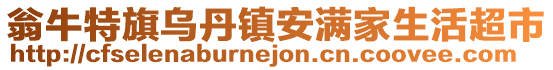 翁牛特旗烏丹鎮安滿家生活超市