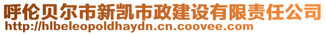 呼倫貝爾市新凱市政建設(shè)有限責(zé)任公司