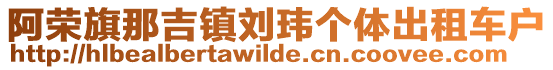 阿榮旗那吉鎮(zhèn)劉瑋個體出租車戶