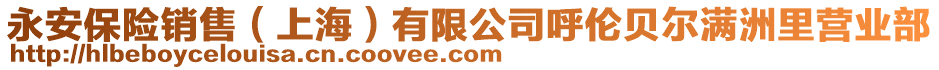 永安保險銷售(上海)有限公司呼倫貝爾滿洲里營業部