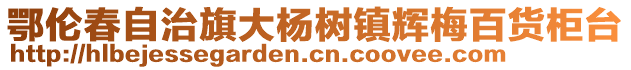 鄂倫春自治旗大楊樹鎮(zhèn)輝梅百貨柜臺(tái)