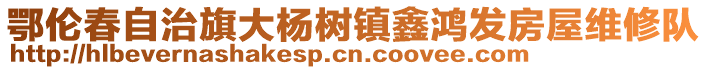 鄂倫春自治旗大楊樹(shù)鎮(zhèn)鑫鴻發(fā)房屋維修隊(duì)