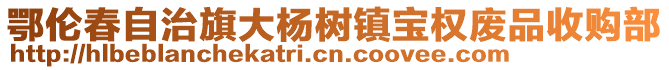 鄂倫春自治旗大楊樹鎮(zhèn)寶權(quán)廢品收購(gòu)部