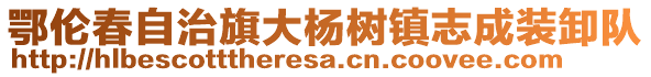 鄂倫春自治旗大楊樹鎮(zhèn)志成裝卸隊