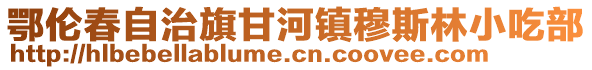 鄂倫春自治旗甘河鎮穆斯林小吃部
