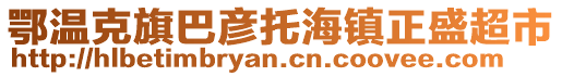 鄂溫克旗巴彥托海鎮(zhèn)正盛超市