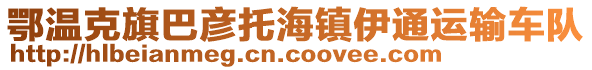 鄂溫克旗巴彥托海鎮(zhèn)伊通運(yùn)輸車隊