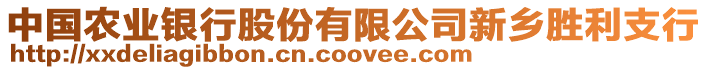 中國農(nóng)業(yè)銀行股份有限公司新鄉(xiāng)勝利支行