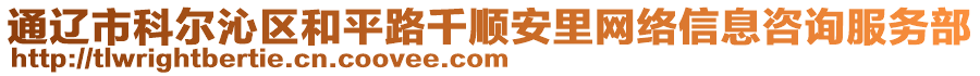 通遼市科爾沁區(qū)和平路千順安里網(wǎng)絡(luò)信息咨詢服務(wù)部