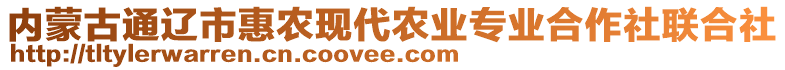 內(nèi)蒙古通遼市惠農(nóng)現(xiàn)代農(nóng)業(yè)專業(yè)合作社聯(lián)合社