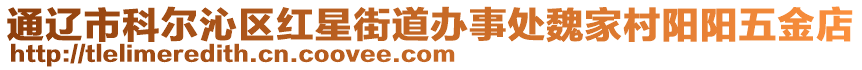 通遼市科爾沁區(qū)紅星街道辦事處魏家村陽陽五金店