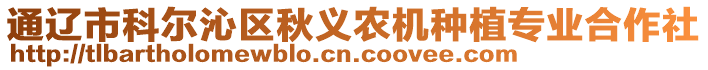 通遼市科爾沁區(qū)秋義農(nóng)機(jī)種植專業(yè)合作社