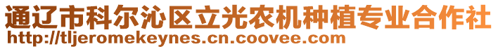 通遼市科爾沁區(qū)立光農(nóng)機(jī)種植專業(yè)合作社