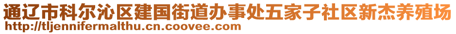 通遼市科爾沁區(qū)建國街道辦事處五家子社區(qū)新杰養(yǎng)殖場