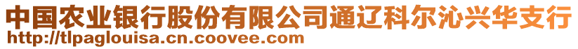 中國農(nóng)業(yè)銀行股份有限公司通遼科爾沁興華支行