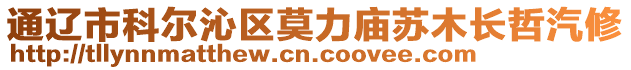 通遼市科爾沁區(qū)莫力廟蘇木長哲汽修