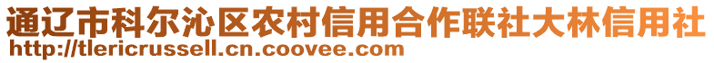 通遼市科爾沁區(qū)農(nóng)村信用合作聯(lián)社大林信用社