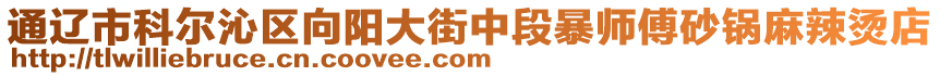 通遼市科爾沁區(qū)向陽(yáng)大街中段暴師傅砂鍋麻辣燙店