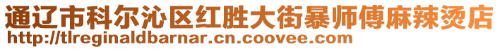 通遼市科爾沁區(qū)紅勝大街暴師傅麻辣燙店