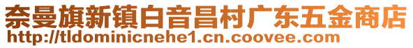 奈曼旗新鎮(zhèn)白音昌村廣東五金商店