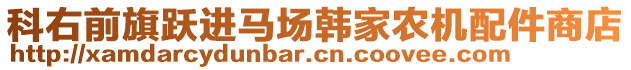 科右前旗躍進(jìn)馬場(chǎng)韓家農(nóng)機(jī)配件商店