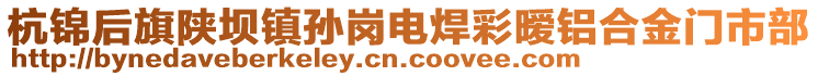 杭锦后旗陕坝镇孙岗电焊彩暧铝合金门市部