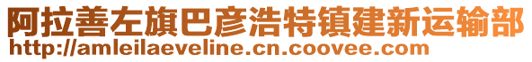 阿拉善左旗巴彦浩特镇建新运输部