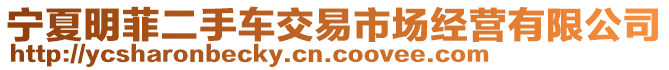 寧夏明菲二手車交易市場經(jīng)營有限公司