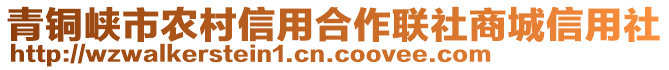 青銅峽市農(nóng)村信用合作聯(lián)社商城信用社