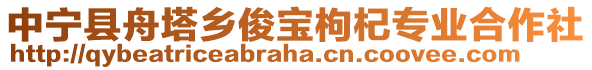 中寧縣舟塔鄉(xiāng)俊寶枸杞專業(yè)合作社