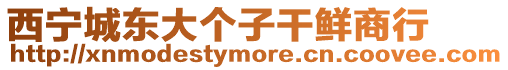 西寧城東大個子干鮮商行