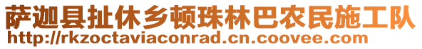 薩迦縣扯休鄉(xiāng)頓珠林巴農(nóng)民施工隊