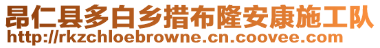 昂仁縣多白鄉(xiāng)措布隆安康施工隊(duì)