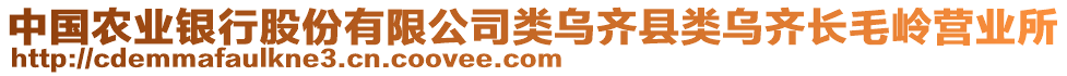 中國(guó)農(nóng)業(yè)銀行股份有限公司類(lèi)烏齊縣類(lèi)烏齊長(zhǎng)毛嶺營(yíng)業(yè)所