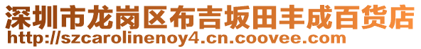 深圳市龍崗區(qū)布吉坂田豐成百貨店