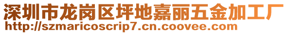 深圳市龍崗區坪地嘉麗五金加工廠