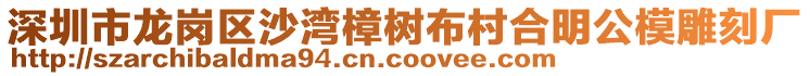 深圳市龍崗區(qū)沙灣樟樹(shù)布村合明公模雕刻廠