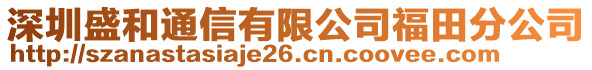 深圳盛和通信有限公司福田分公司