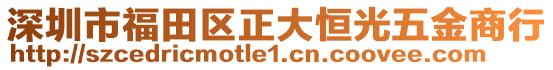 深圳市福田區(qū)正大恒光五金商行